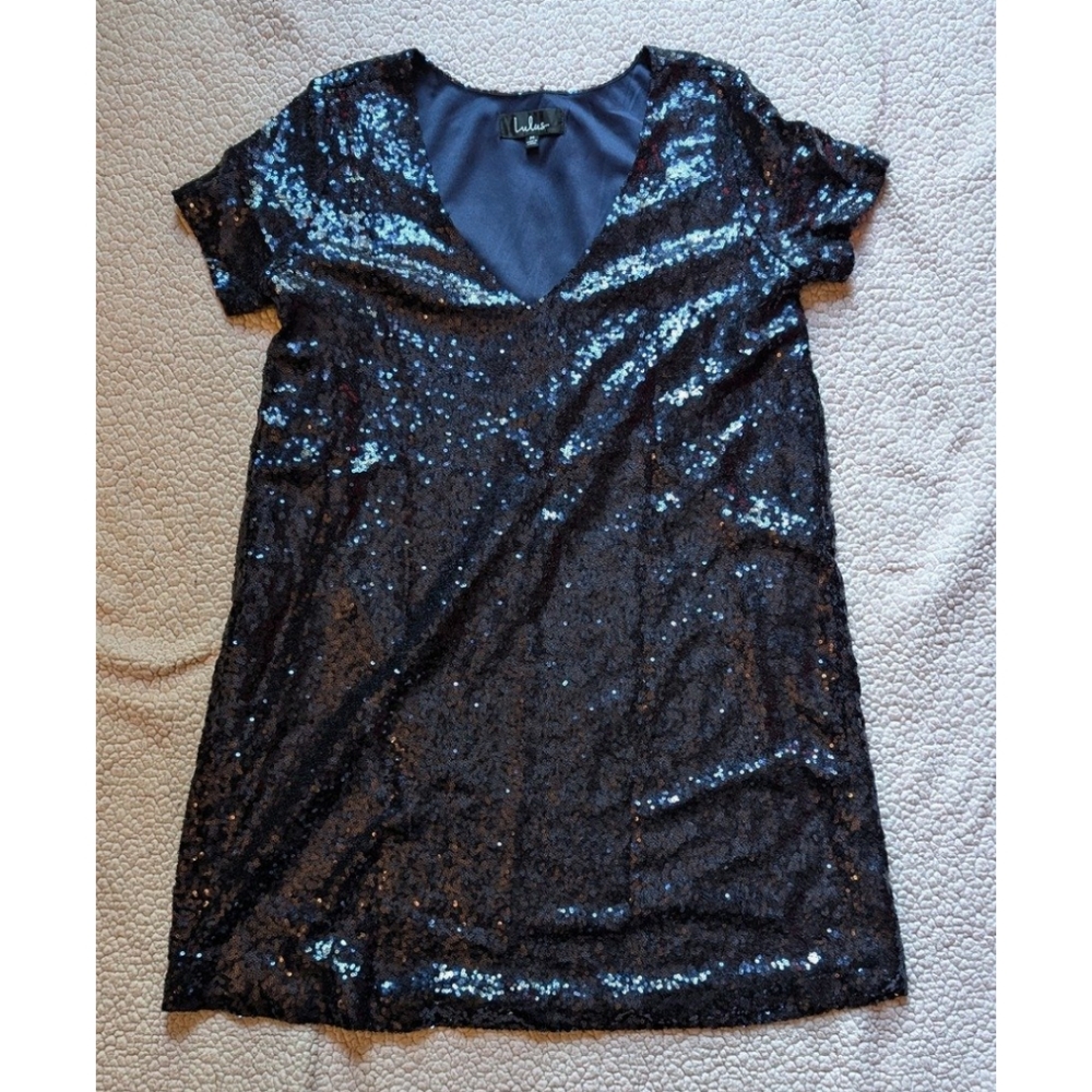 Lulu's Blue sequin dress